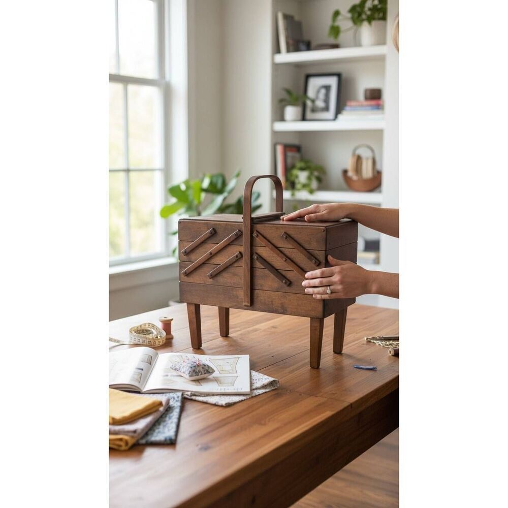 Strommen Bruk Hamer accordian sewing box